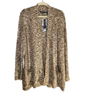 Architect Open Front Knitted Cardigan Women 3X NEW